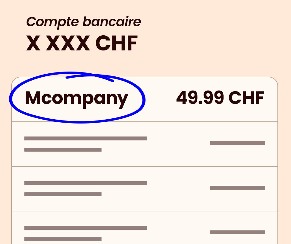 Comment cela apparaît-il sur mon relevé bancaire ?