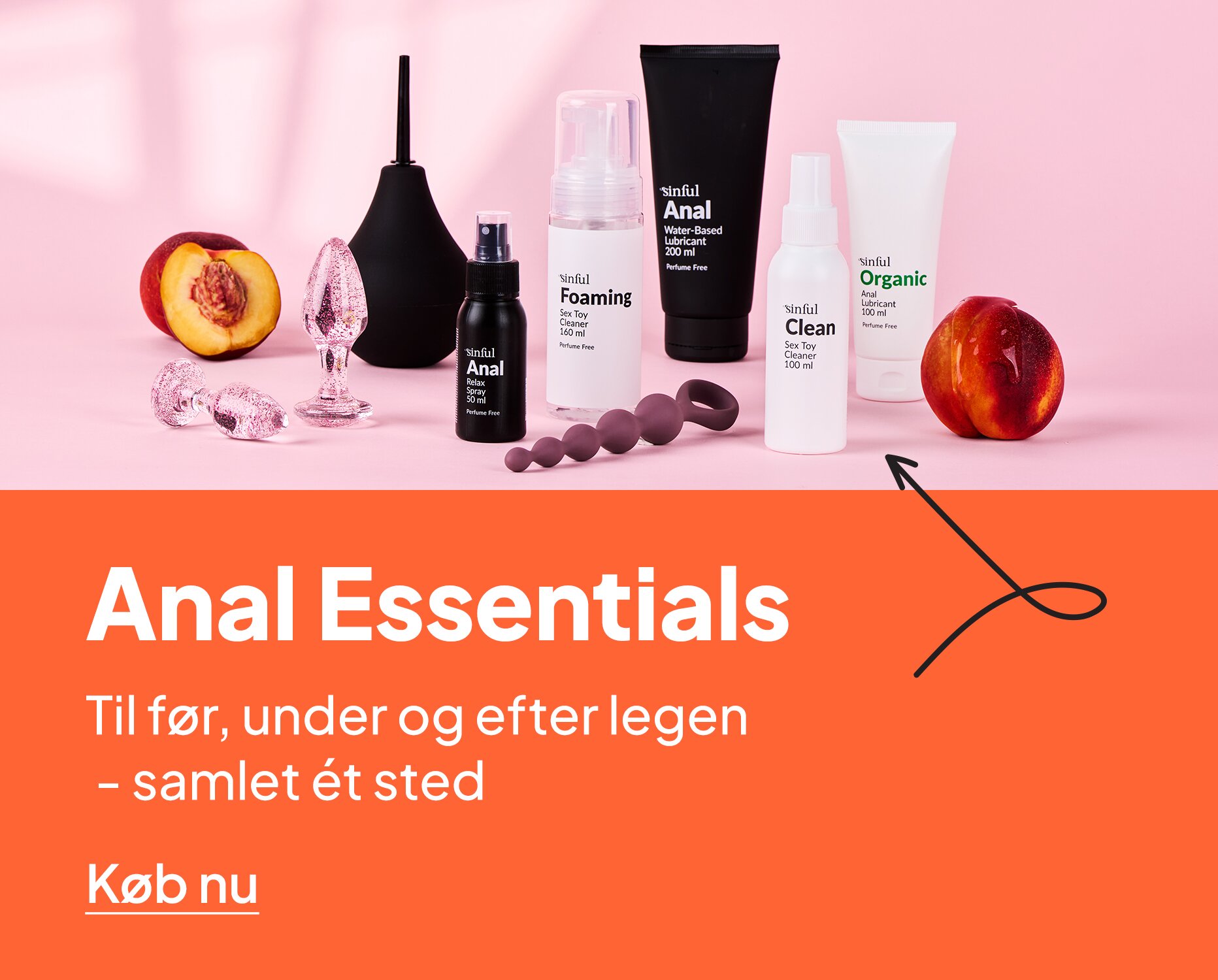 Anal Essentials. Til før, under og efter legen - samlet ét sted
