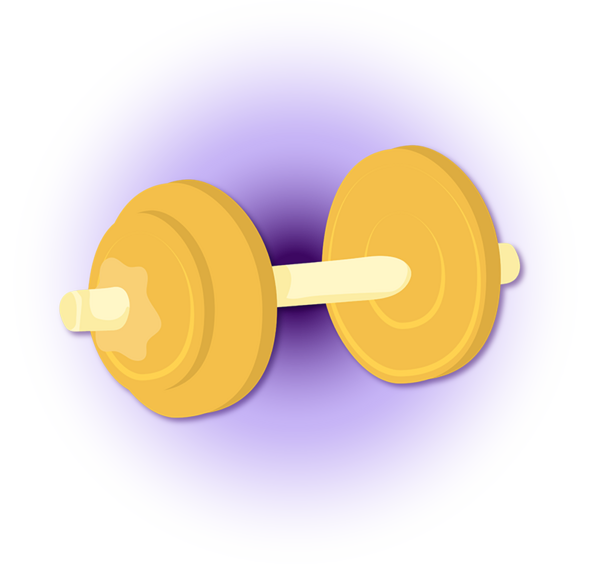 A drawing of a weight