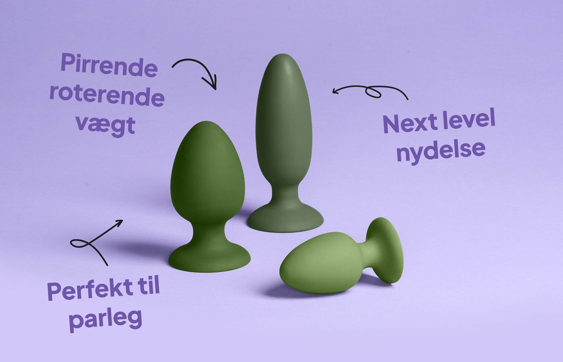 Sinful Advanced Jiggles Butt Plug Sæt