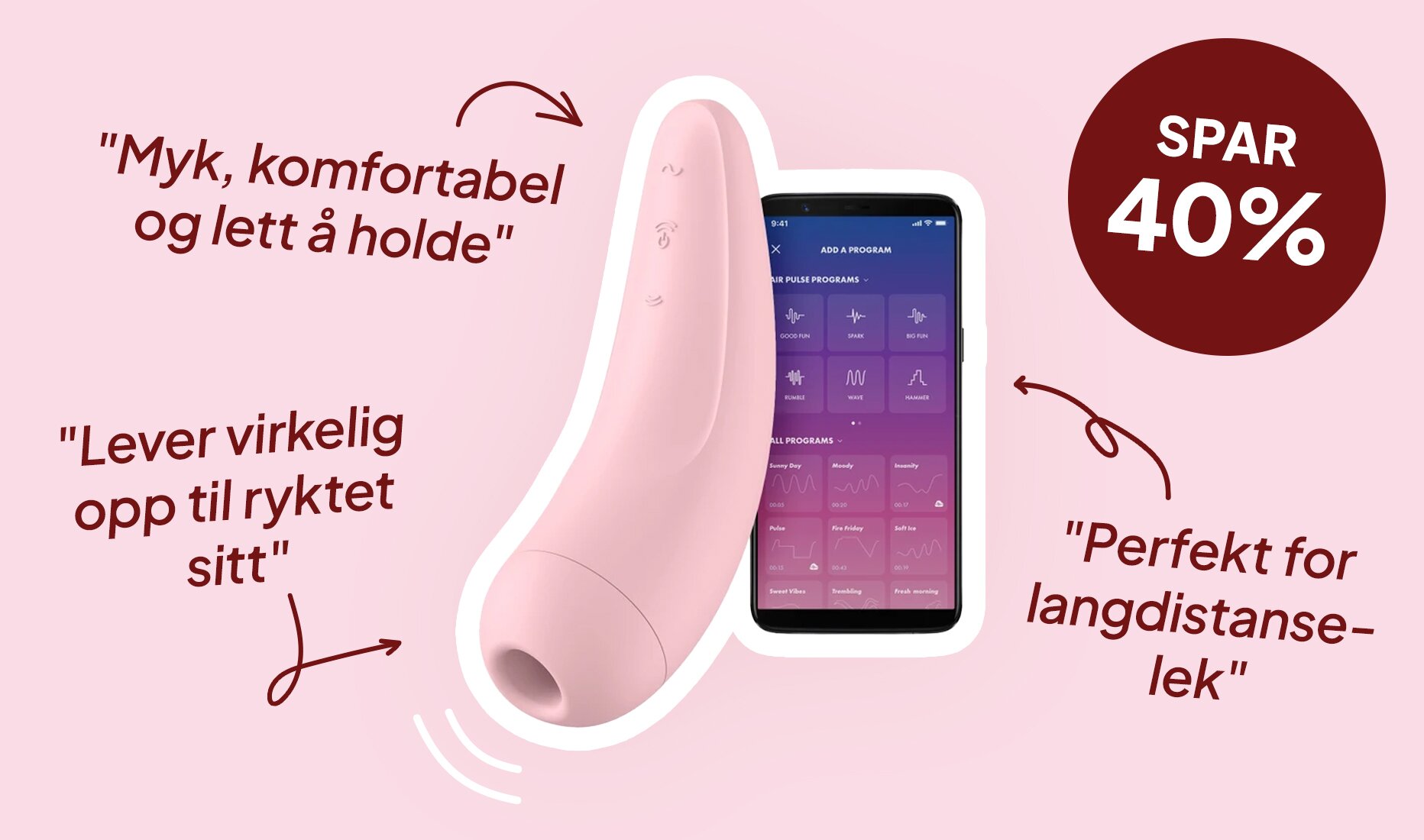 Satisfyer Curvy 2+ Appstyrt Klitorisstimulator