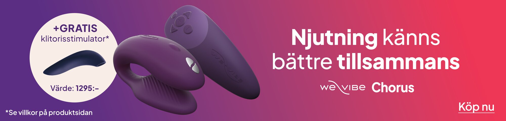 WeVibe Chorus + gratis klitorisstimulator