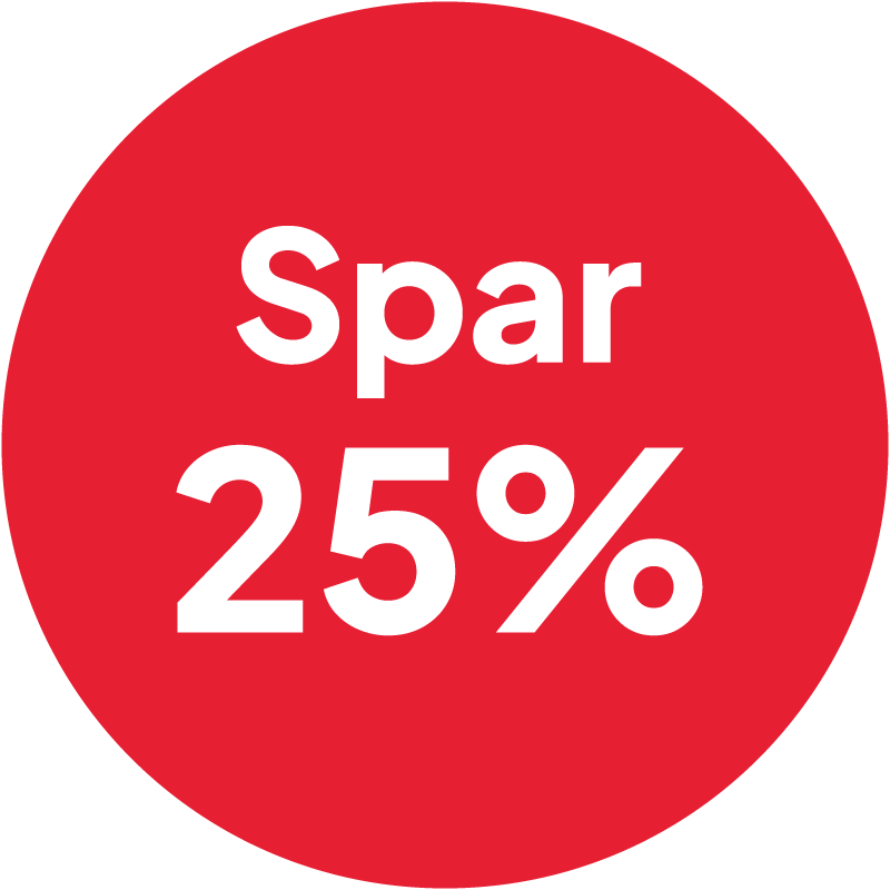 Spar 25%