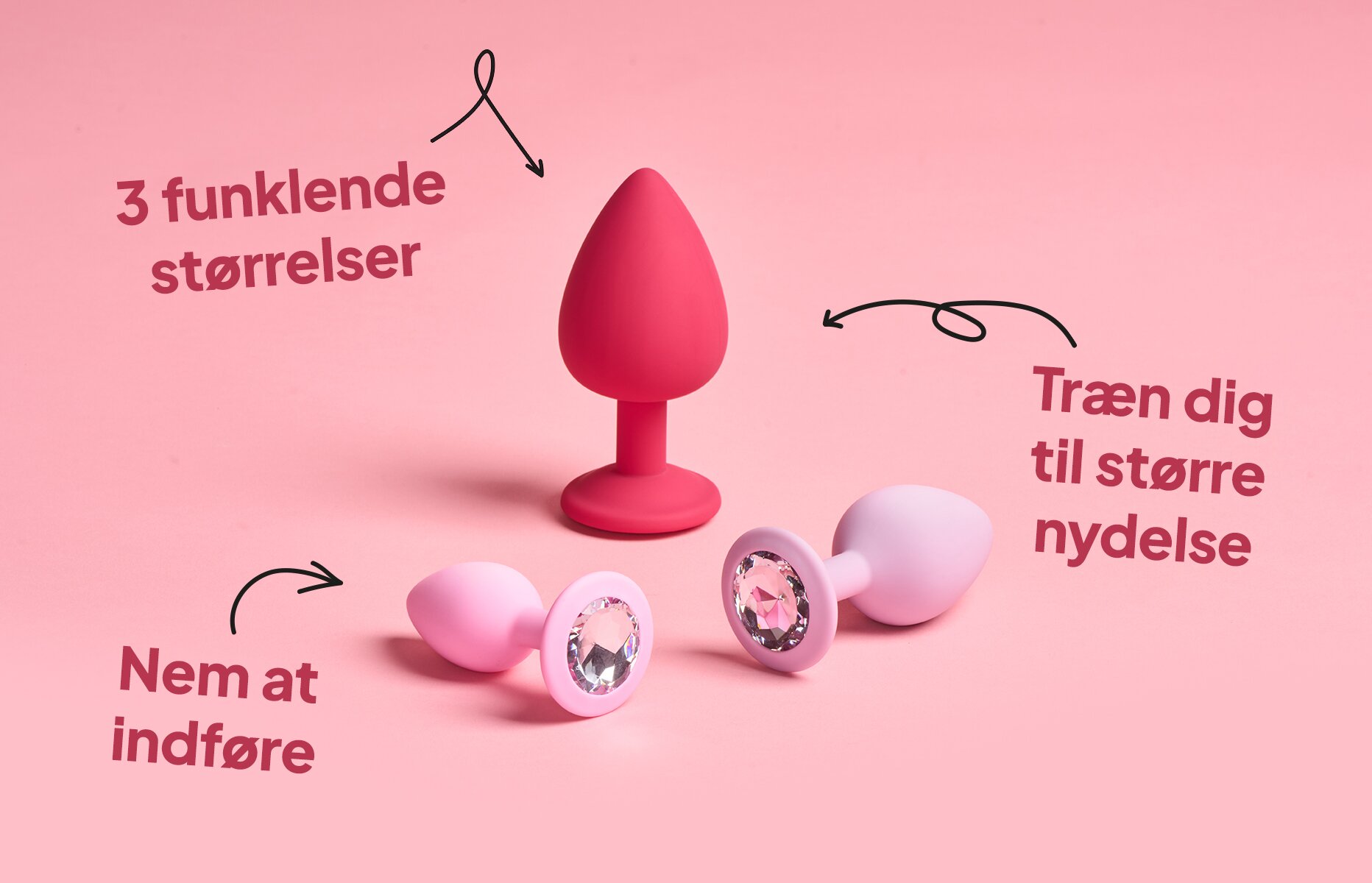 baseks Jewel Butt Plug Trænings Sæt