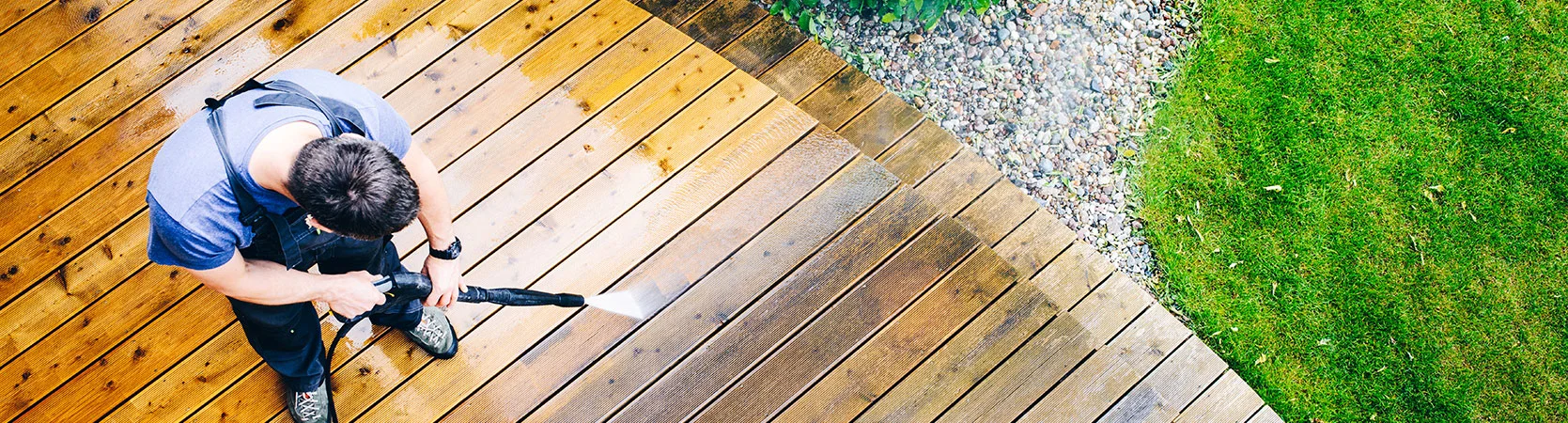 Garden watering scene