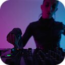 Dj playing a show