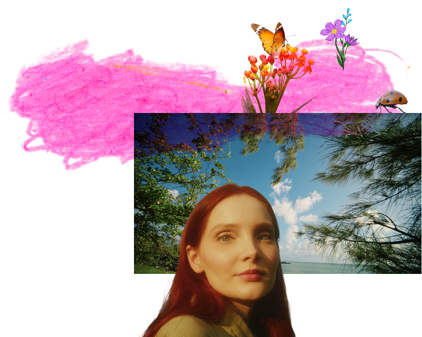 Collage of dreamcore elements