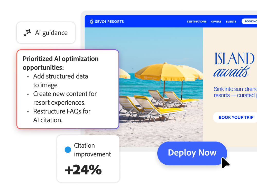 Site optimizations shipped in minutes, no engineering required - Illustration