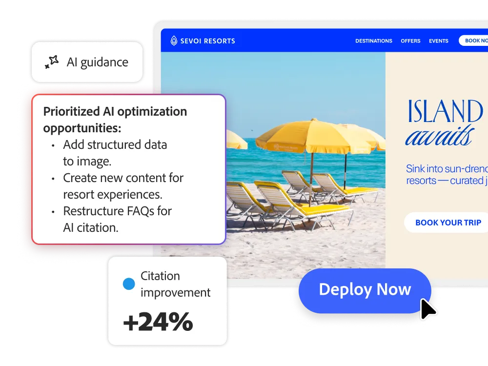 Site optimizations shipped in minutes, no engineering required - Illustration