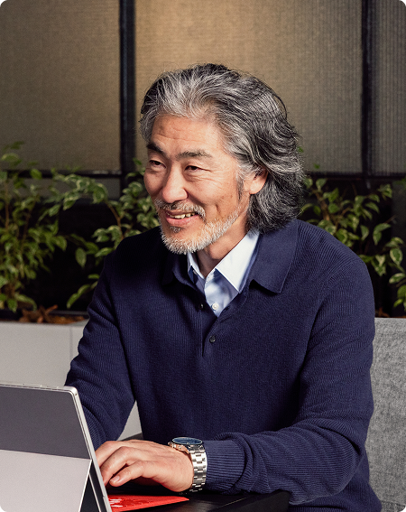 Person scrolling on a smartphone