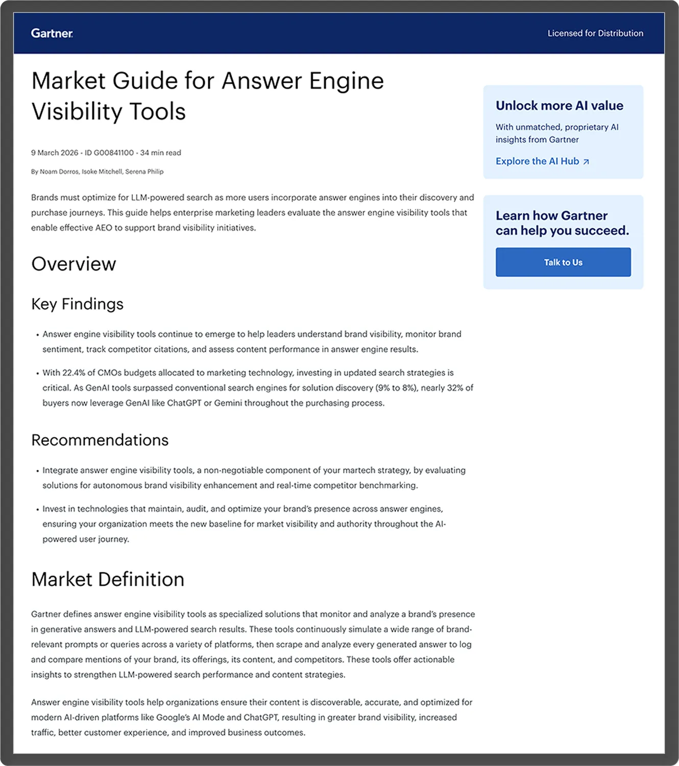 Digital marketing dashboard