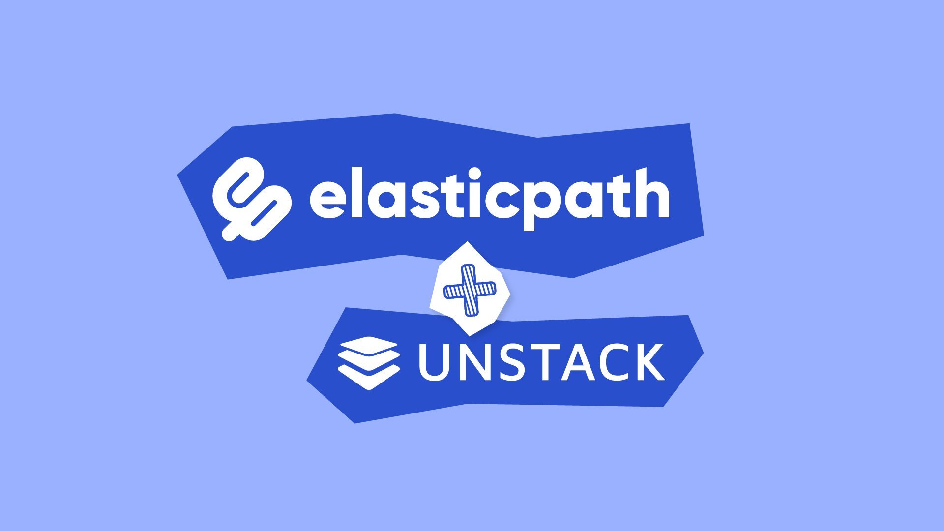 The Elastic Path and Unstack logos stacked atop one another.