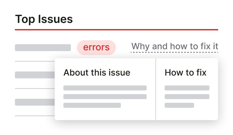 top issues about this issue how to fix site audit small UI
