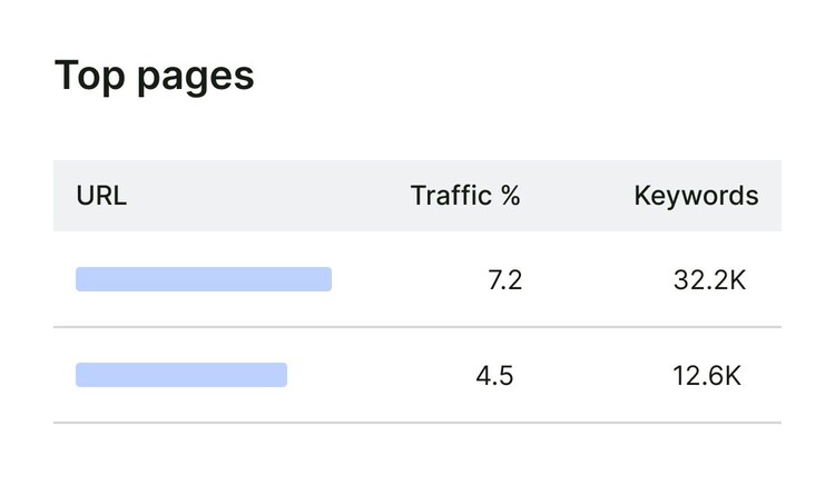 traffic analytics top pages
