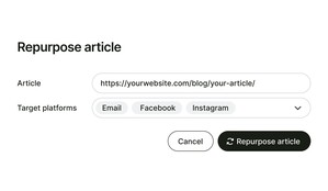 Repurpose an article