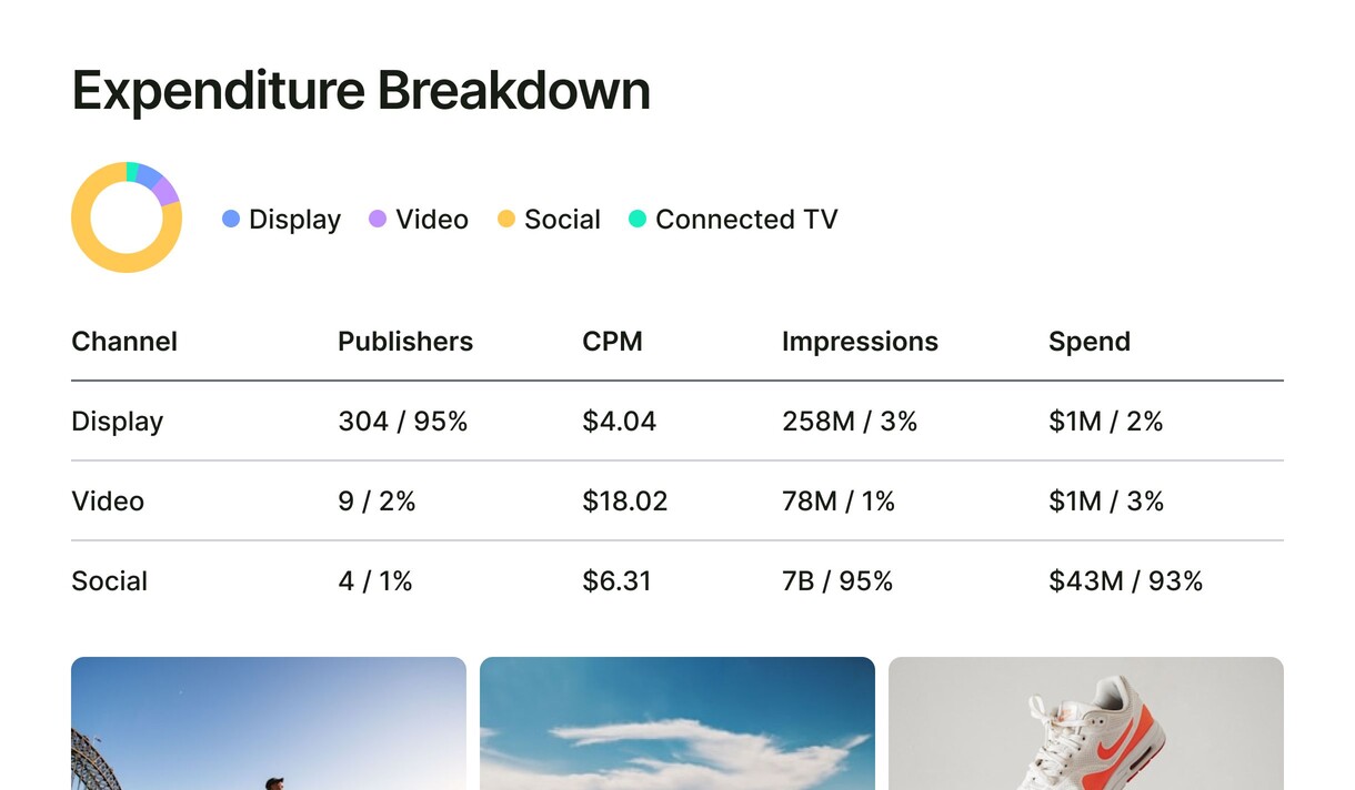 Expenditure breakdown big UI