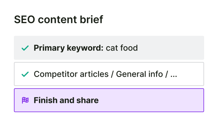seo content brief generate content backed by real data