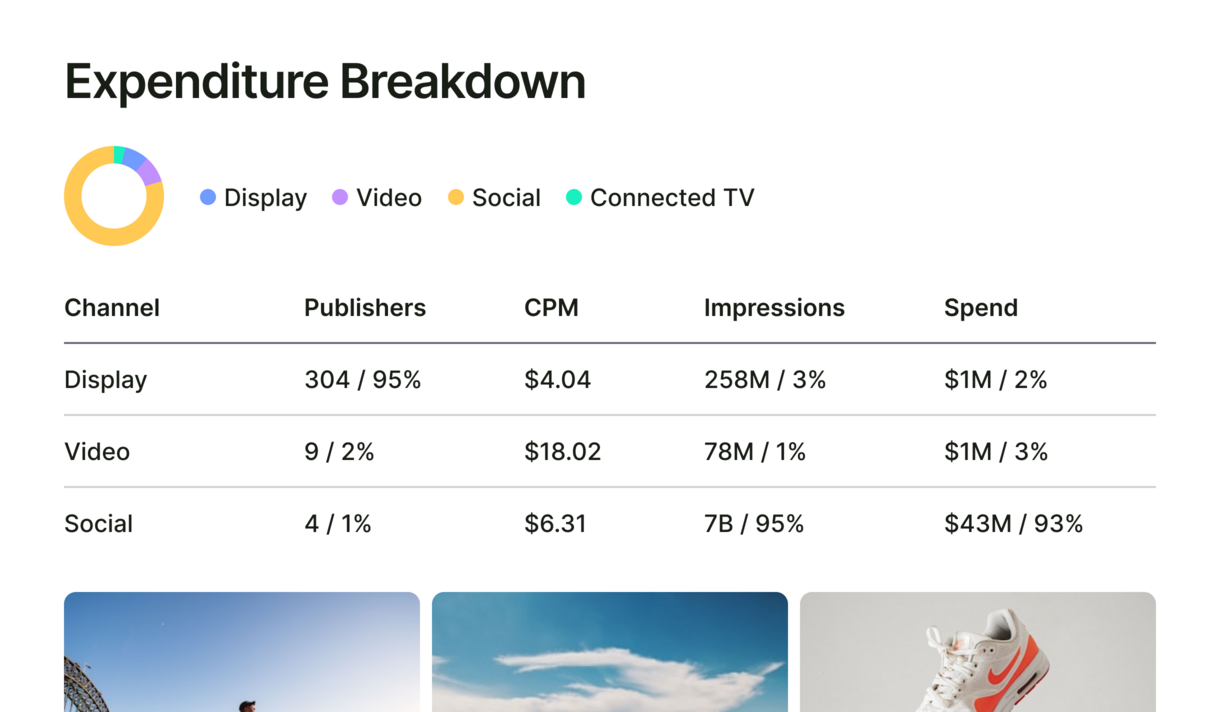 Expenditure breakdown big UI