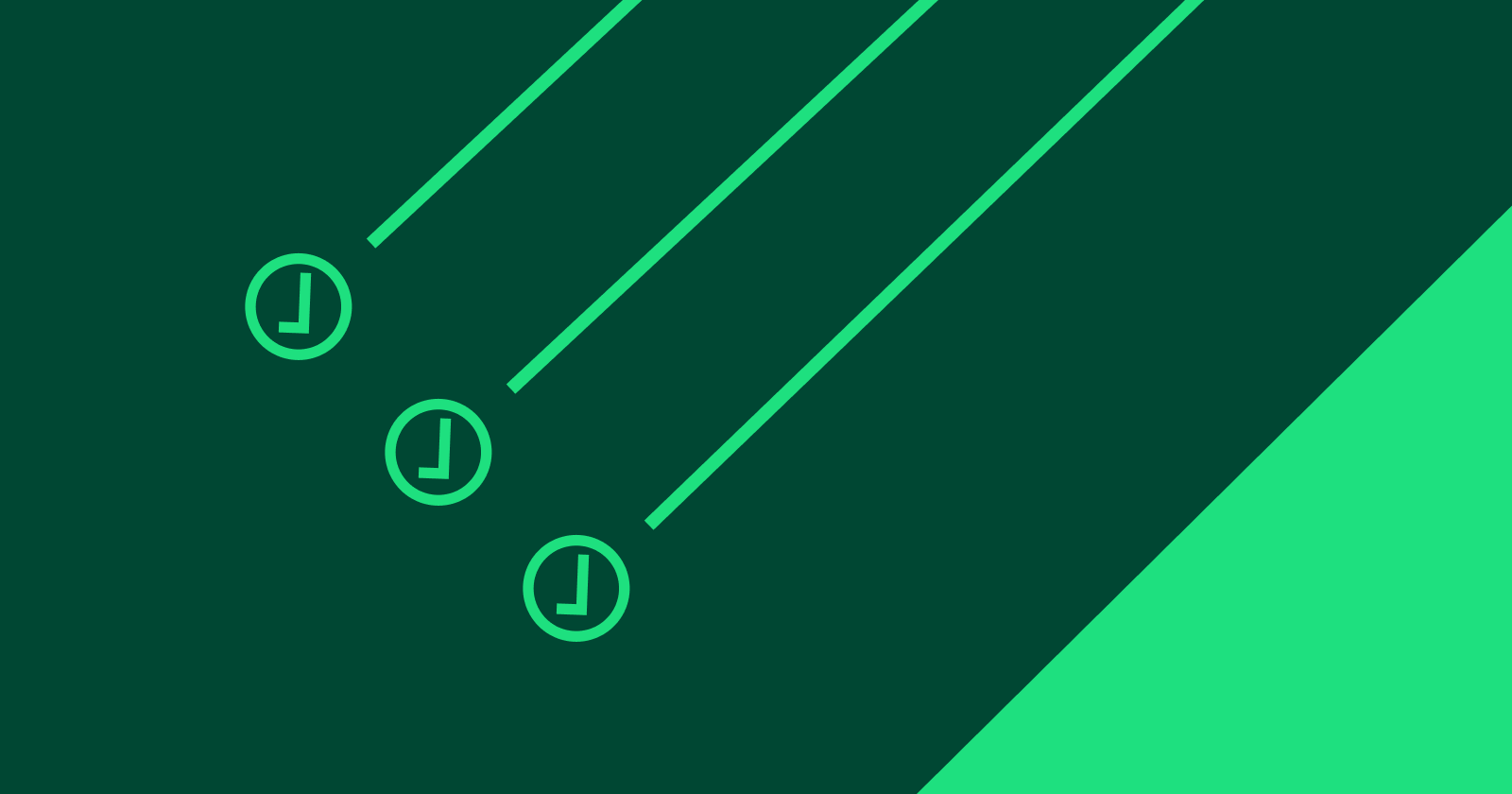 Abstract Dark Green and Light Green Checklist
