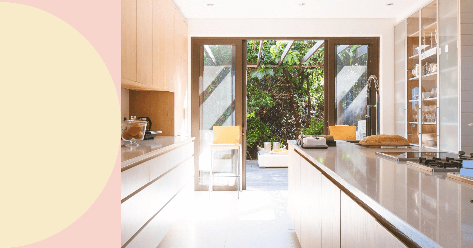 Well Lit Modern Kitchen with Design Accents