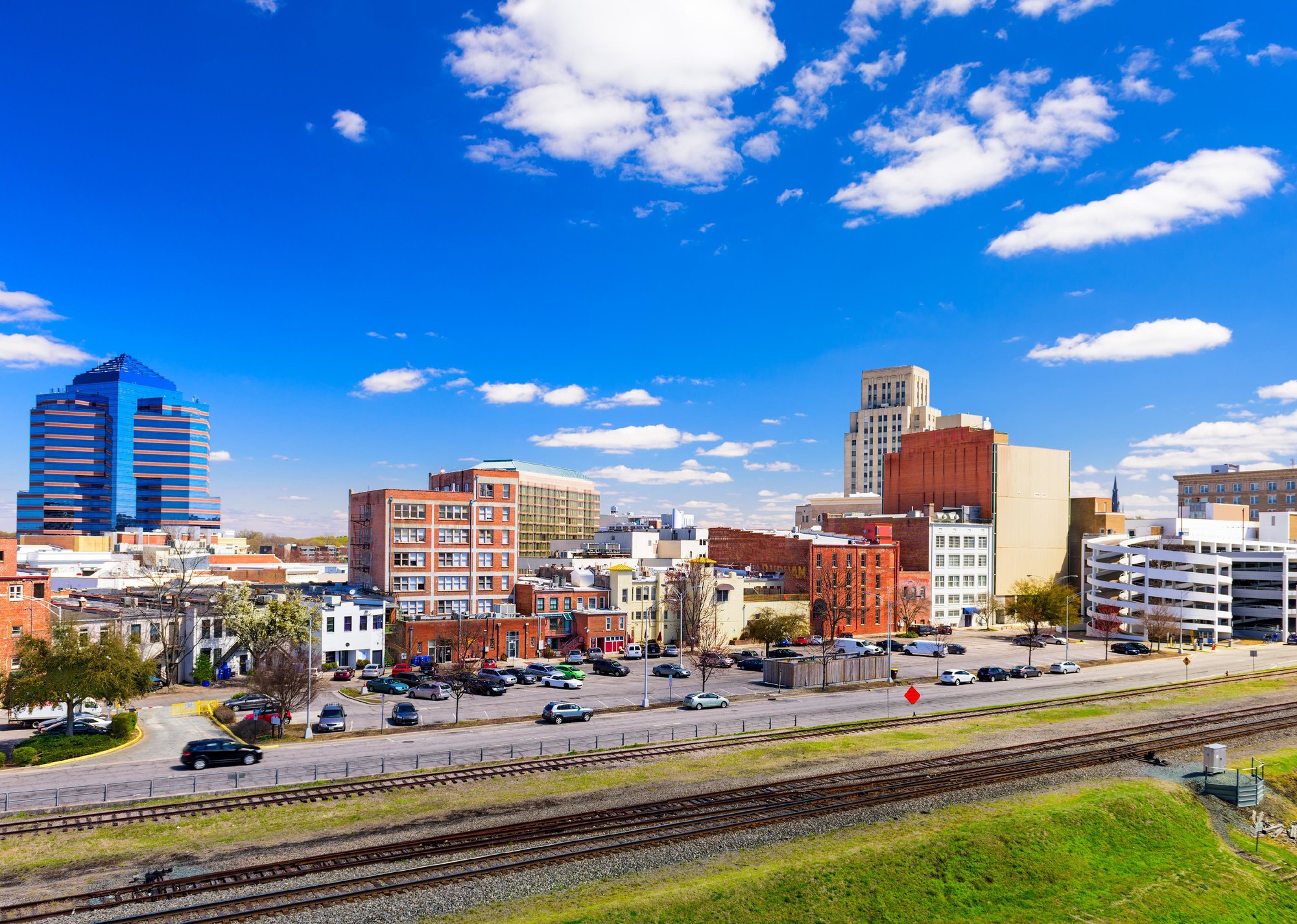 “Downtown Durham, South Carolina with railroad tracks in foreground” - Source: Sean Pavone // Shutterstock