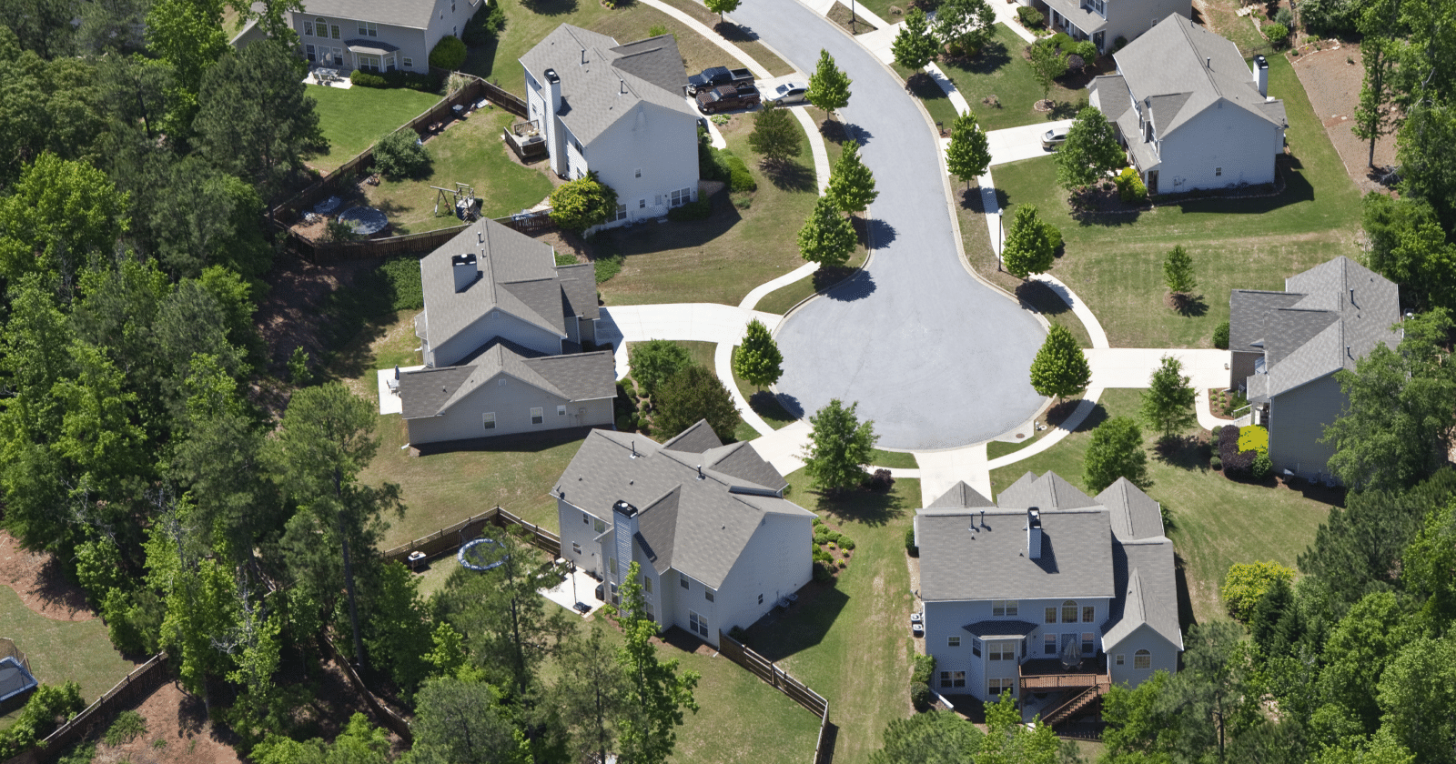 High Level View of a Suburban Neighborhood