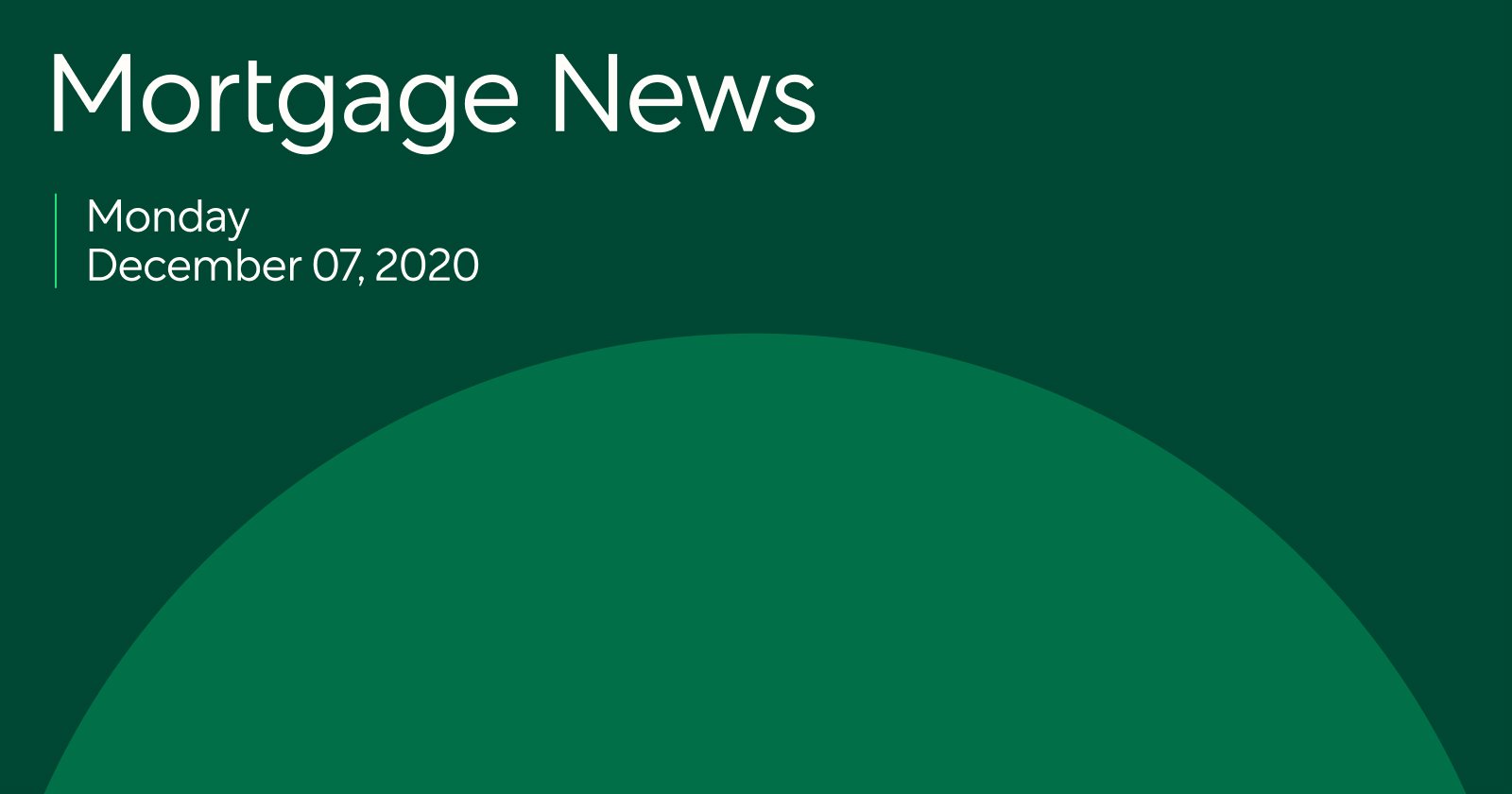 Mortgage News 12/07/2020