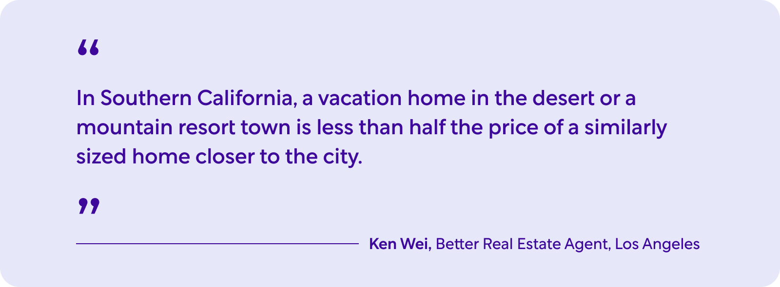 Pull Quote From Better Real Estate Agent