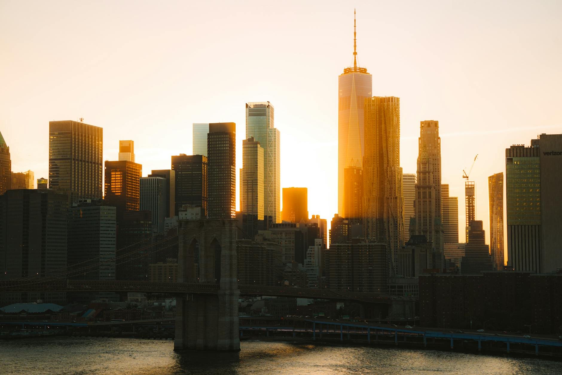 Aerial view of New York City luxury residential buildings