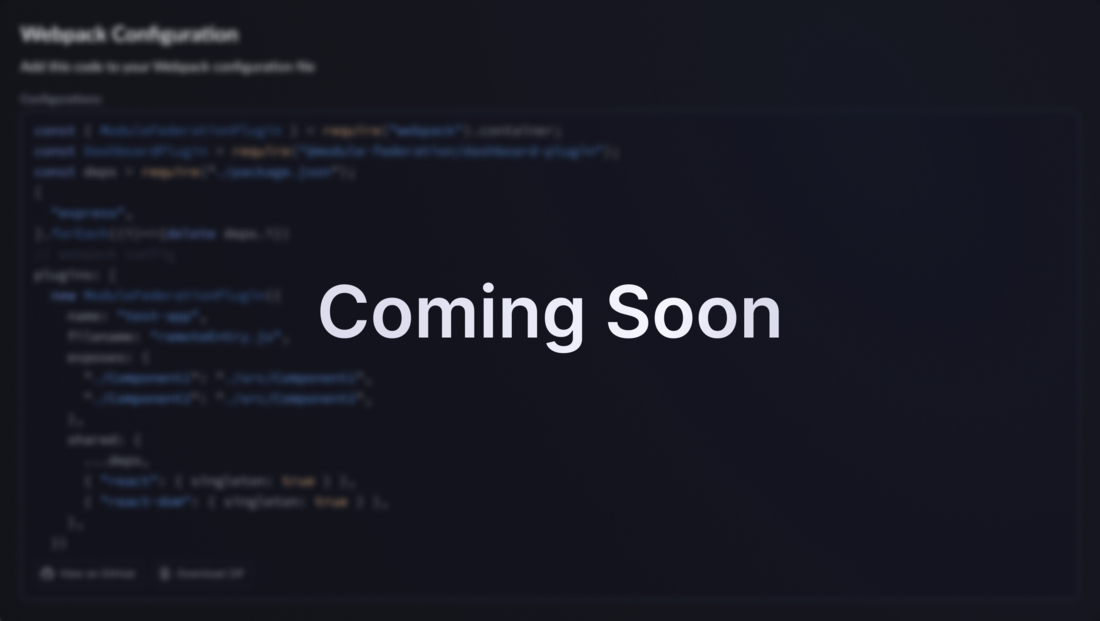 Coming soon