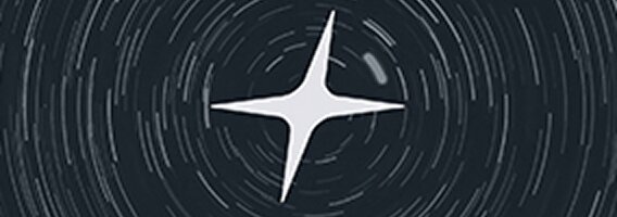 Logo de l'étoile Nordic Spirit sur fond noir