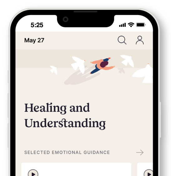 Image of a phone showing Empathy's app