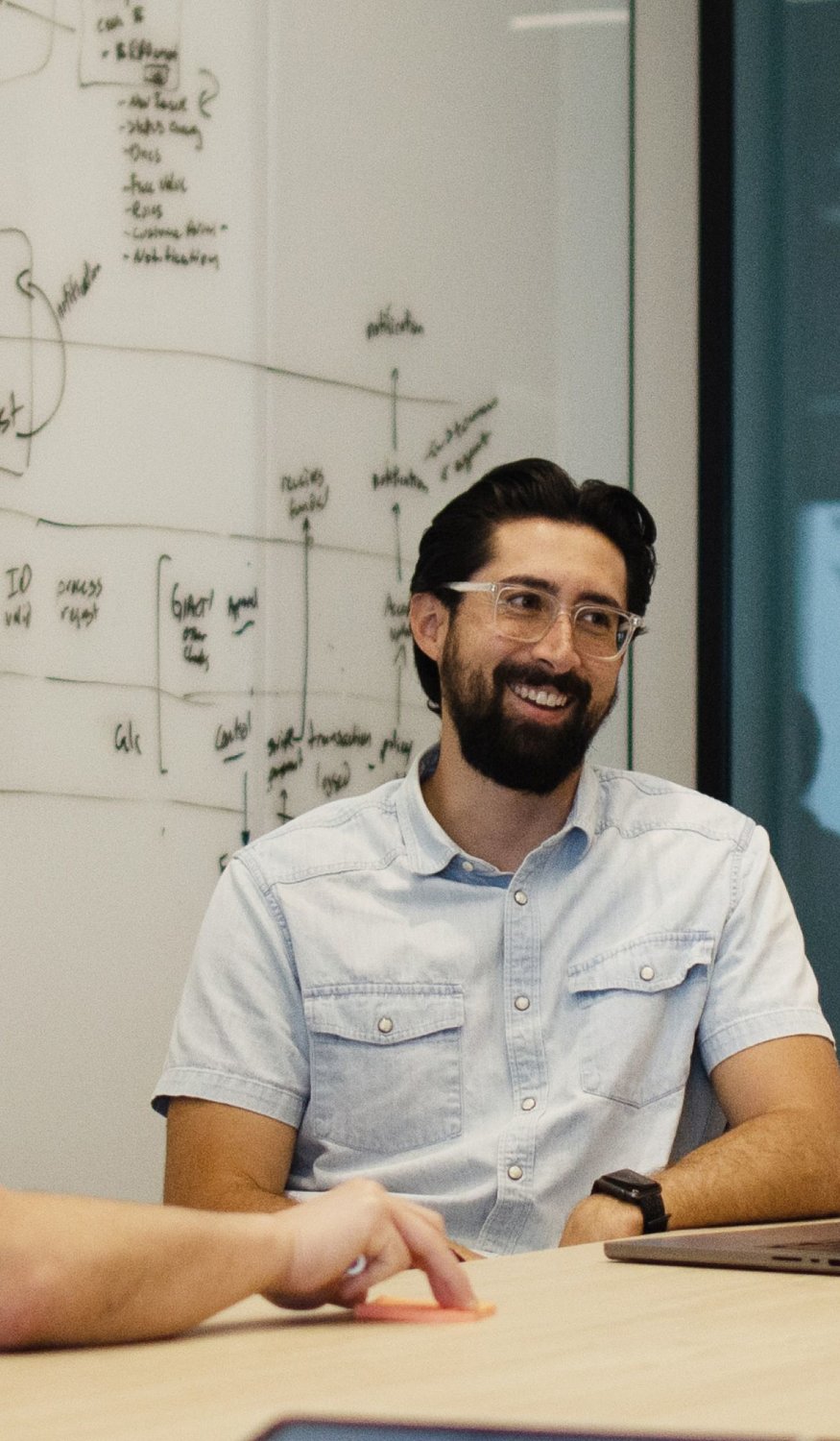 Employee in a meeting