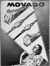 Movado women's watches vintage Ad from 1948.