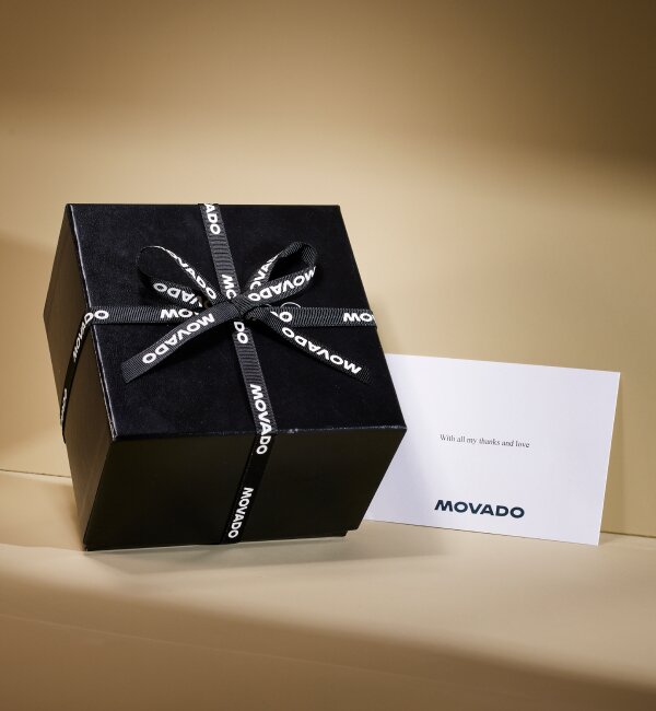 Movado gift box and note card