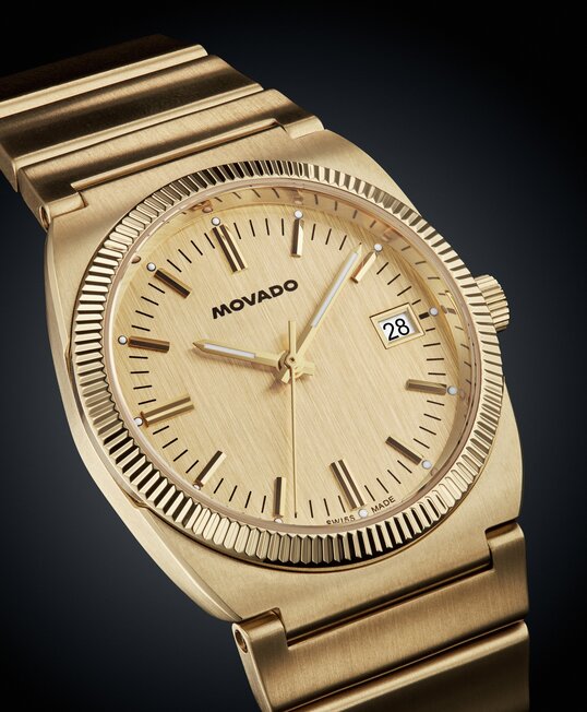 Gold tone Heritage Ondoplan watch.