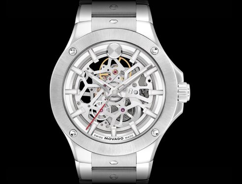 Stainless Steel Alta SE bracelet watch with skeleton dial.