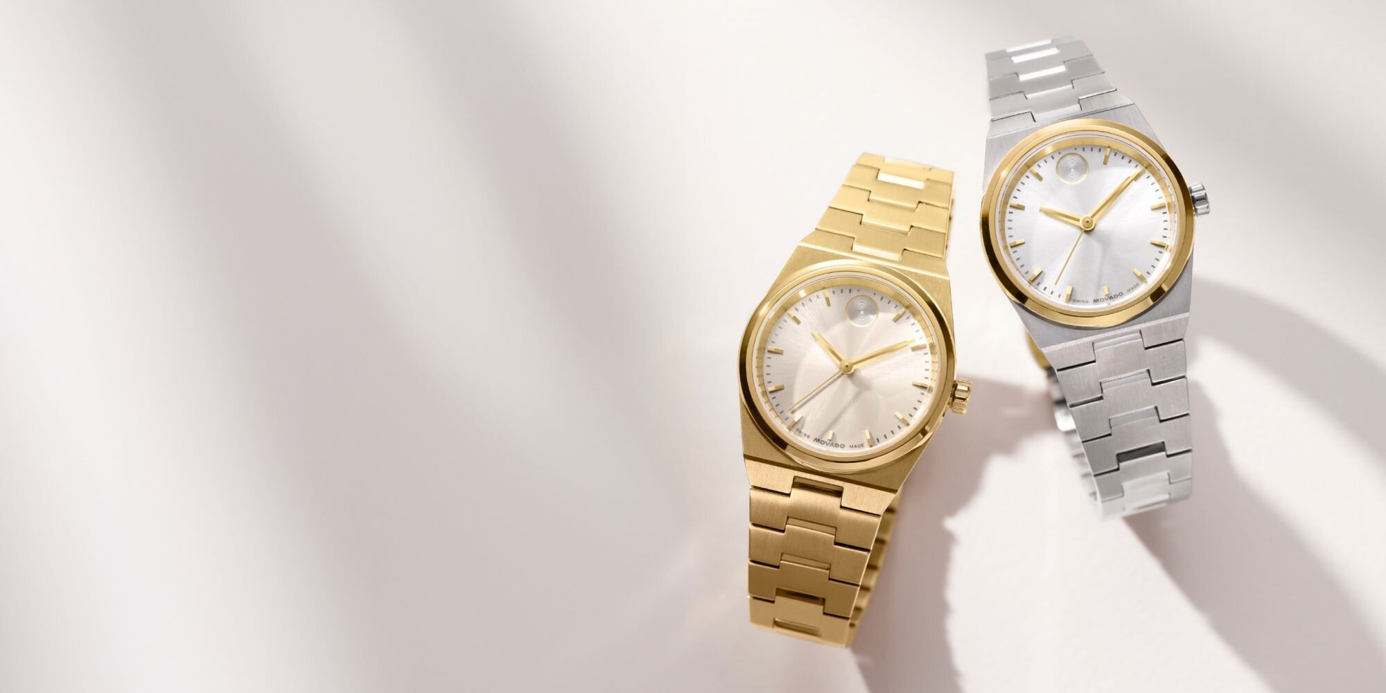 BOLD Quest Mini bracelet watches in gold tone and two tone.