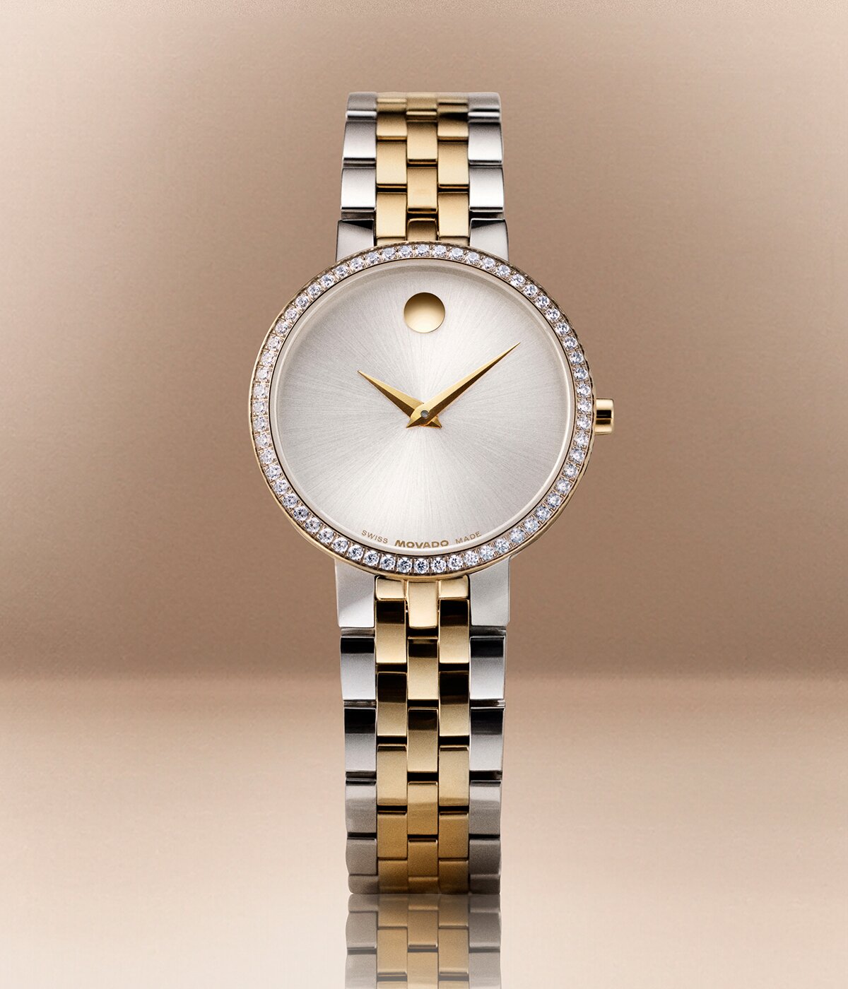 Two Tone Museum Classic watch with lab grown diamonds