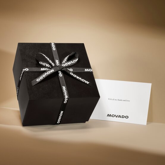 Movado gift box and note card