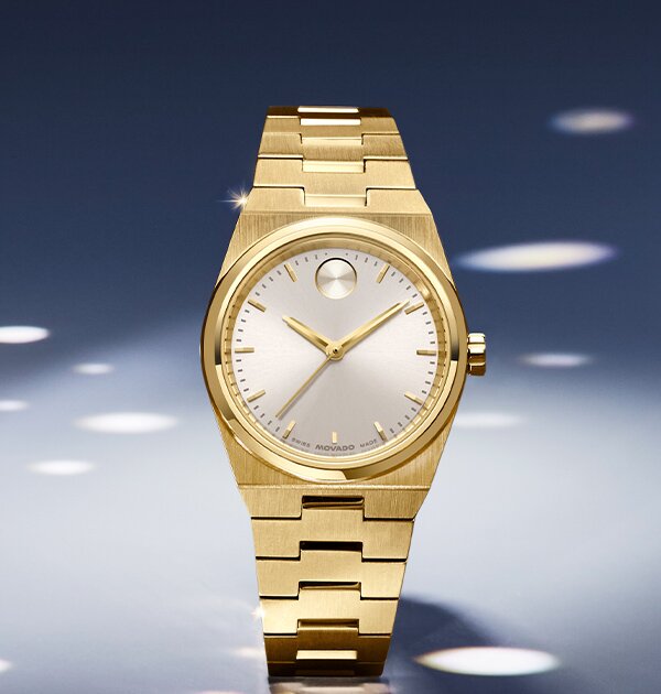 Gold tone BOLD Quest Mini watch.