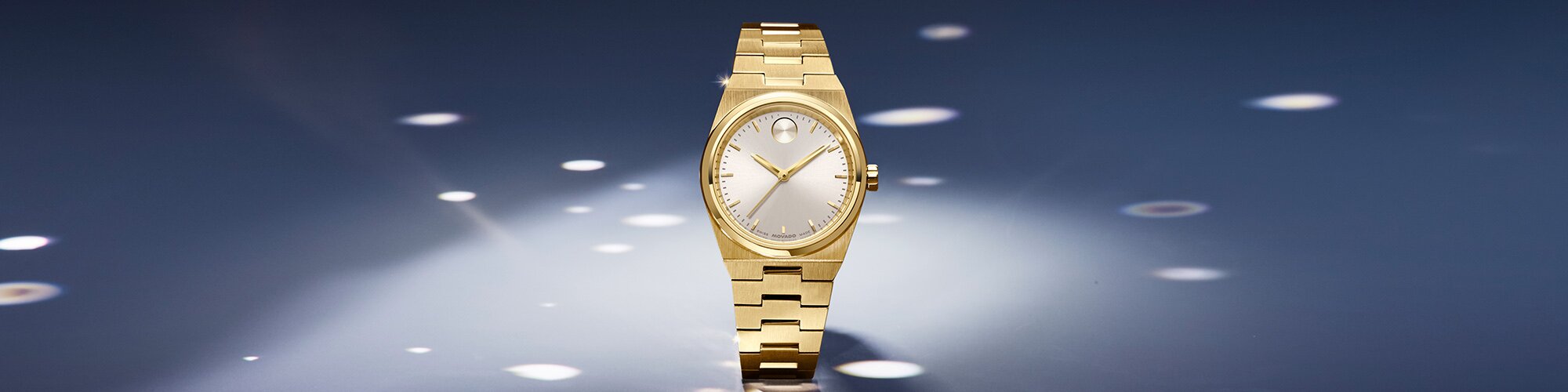 Gold tone BOLD Quest Mini watch.
