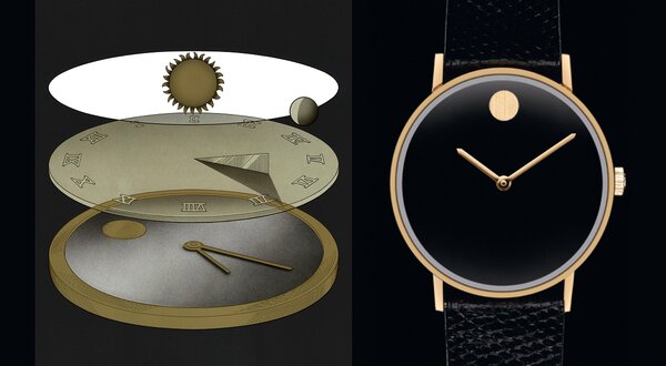 Man in a grey jacket wearing a Movado BOLD Quest Automatic on his wrist.