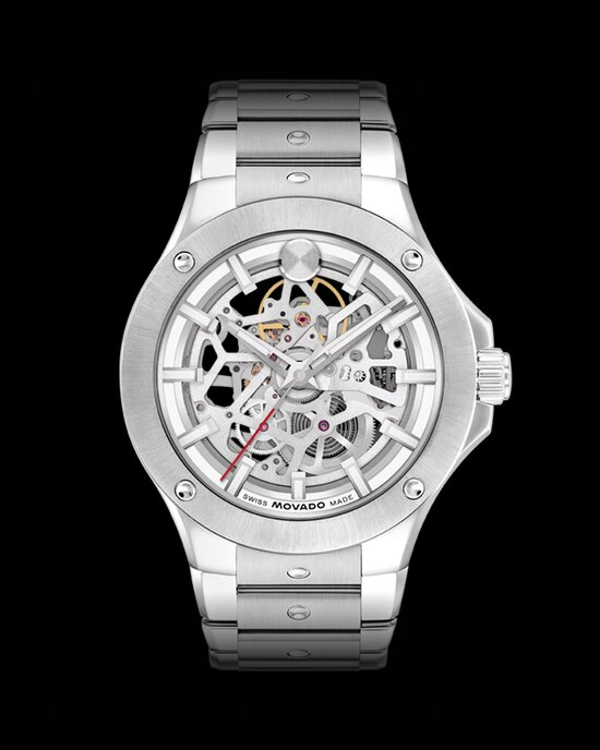 Stainless Steel Alta SE Skeleton bracelet watch.