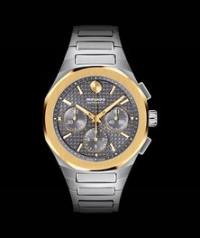 Two Tone Alta Centurion bracelet watch with 18K Gold Bezel.
