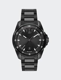 Black plated BOLD Verso S bracelet watch.