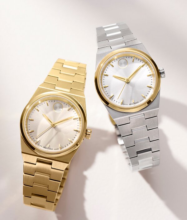 BOLD Quest Mini bracelet watches in gold tone and two tone.
