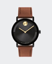 BOLD Evolution 2.0 watch with brown strap and black dial.