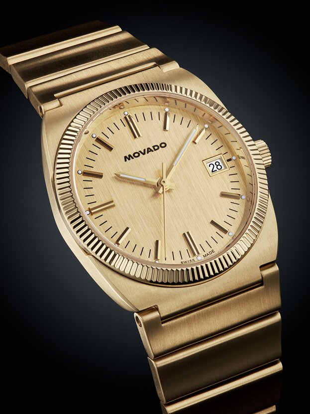 Gold tone Heritage Ondoplan watch.
