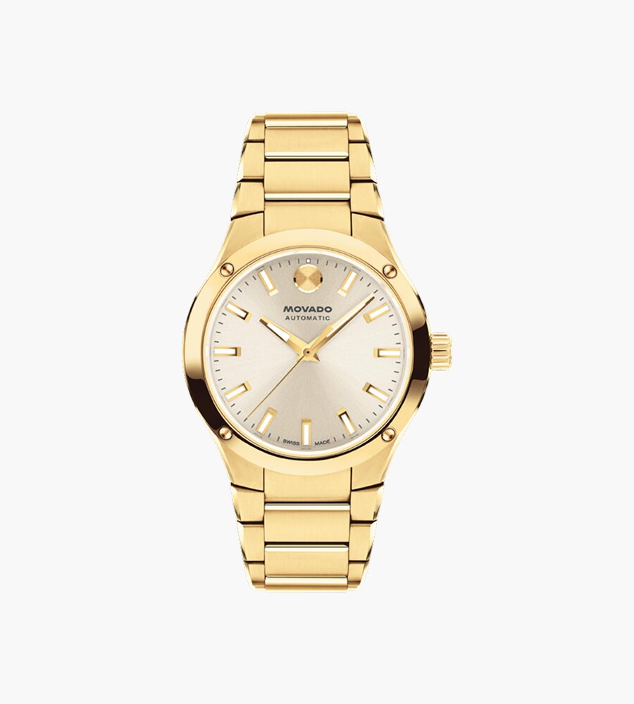 Museum Imperial watch with gold tone bracelet and champagne dial